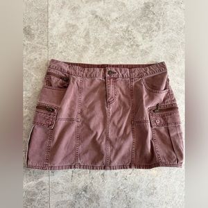 Free People cargo mini skirt